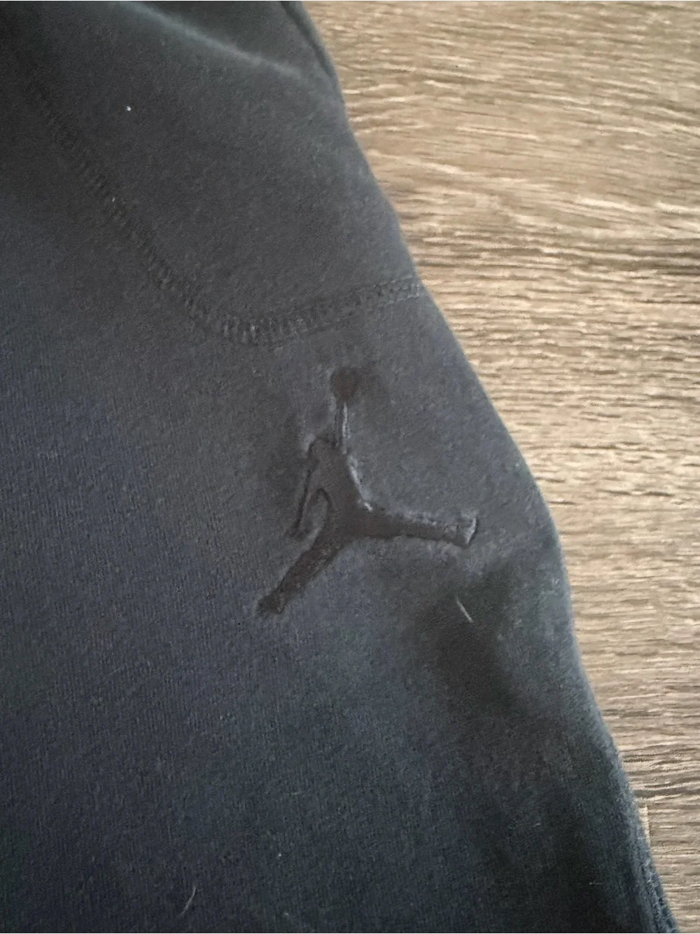 Jordan Black Fleece Jogger Pants with Jumpman Detail